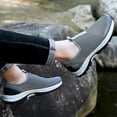 thumbnail image 5 of Men Breathable Athletic Fly Weave Slip On Walking Shoes Running Walking Trainers, 5 of 5