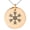 Rose, variant on Rose Gold Stainless Steel Compass Snowflake Engraved Small Medallion Circle Charm Pendant Necklace