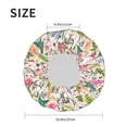 thumbnail image 6 of Kdxio Bunny Floral Print Shower Cap for Women,Elastic and Reusable,Double Waterproof Layers Bathing Hat, 6 of 9