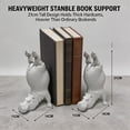 thumbnail image 5 of WWV Fun Acrobatic Hippo Bookends Set Heavy Duty Resin 10 Inch Tall Modern Sculptural Holder for Shelves Desk Home Office Decor Gift Surprise Gift for Family Friends 1 Pair, 5 of 7