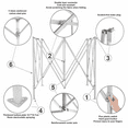 thumbnail image 3 of American Phoenix 10x10 ft Beige Pop up Canopy Tents Portable Commercial Fair Shelter, 3 of 5