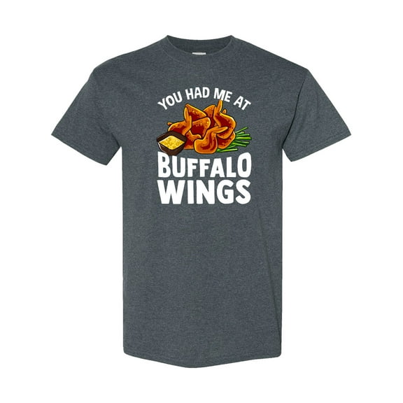 Inktastic Buffalo Wings Game Day Snack T-Shirt