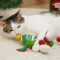 Awevudst Christmas Cat Plush Toys Bite Resistant Scratching Interactive