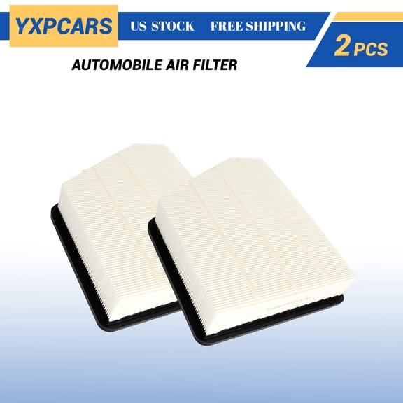 YXPCARS 2-Pack Engine Air Filter (CA10690), Replacement Front Engine Air Filter for Chevrolet Camaro 2010 2011 2012 2013-2015 V6 3.6L 6.2L