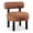 Brown, variant on Bowery Hill Contemporary Black Vegan Shearling Fabric Upholstered Accent Chair