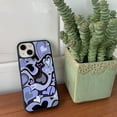 thumbnail image 4 of Coques de Téléphone Mignonnes Esthétiques Cœur Violet Étui de Téléphone Protectrice Compatible avec iPhone 13, 4 of 5