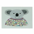 thumbnail image 1 of Koala Cutting Board, Hipster Koala with Colorful Polygonal Shirt with Angular Triangles Australian Animal, Decorative Tempered Glass Cutting and Serving Board, Small Size, Multicolor, by Ambesonne, 1 of 1