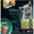 thumbnail image 2 of Sheba Perfect Portions Kitten Variety Flavors Pate Wet Cat Food, 2.6 oz Twin-Pack Trays (24 Pack), 2 of 13