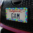 thumbnail image 3 of Tie Dye Pattern License Plate Tag Frame, 3 of 4