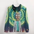 thumbnail image 5 of Rick And Morty Zip Up Hoodies Unisex Realistic 3D Print Sweatshirt Long Sleeve Hooded Jacket Coat 5XL, 5 of 8