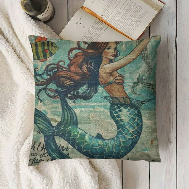 Mermaid pillow shams sale