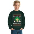 thumbnail image 2 of Wild Bobby Ho Ho Ho Homerun, Baseball Fan Christmas Design Christmas Sweater Design | Holiday Unisex Boys Girls Crewneck Graphic Sweatshirt, 2 of 5