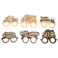 thumbnail image 1 of 6Pairs Assorted Color Paper Birthday Glasses Prop for Photography Props, 1 of 8