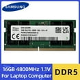 thumbnail image 1 of DDR5 RAM 8 Go 16 Go 32 Go Notebook 4800MHz 5600MHz SODIMM 1.1V pour Mémoire d'Ordinateur Portable 16 Go 4800MHz X1, 1 of 3