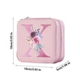 thumbnail image 3 of Bdday P U Simples Storage Jewelry Box 26 Printed Letter Jewelry Box Portable Jewelry Storage Box Earrings Ring Box, 3 of 4