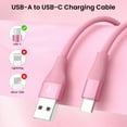 thumbnail image 4 of Bkayp USB C Cable [3 Pack 10ft] Type-C Charger Cord Fast Charging Compatible with iPhone 17/16/15, Samsung Galaxy, Multi-Color, 4 of 8