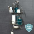 thumbnail image 2 of Stainless Steel Shower Caddy with 2 Shelves, Zenna Home over-the-Showerhead, 2 of 5