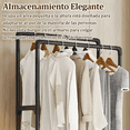 thumbnail image 4 of Rack Organizador Doble Para Ropa Perchero Closet Con Ruedas, 4 of 5