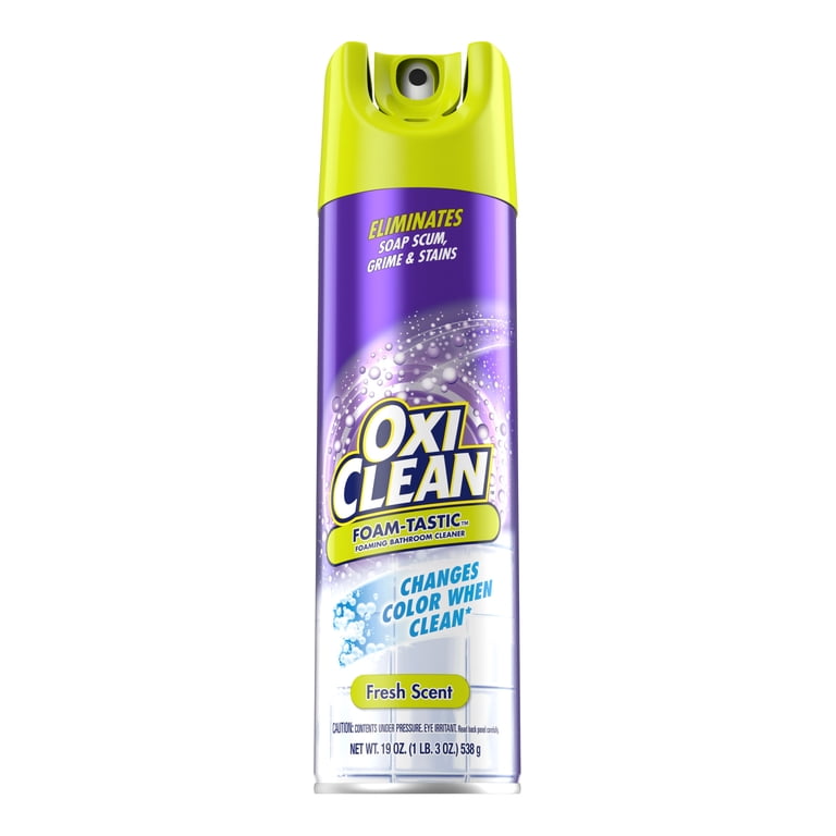 OxiClean, Foam Bathroom Cleaner, 19 oz, Removes Soap Scum & Grime