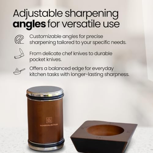 Rolling Knife Sharpener Kit – Manual Knife Sharpeners with Magnetic Holder – Kitchen Knives Sharpener with Diamond & Corundum Discs – 15°, 18°, 20° & 22°$$Home Decor, Kitchen, & Other