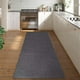 thumbnail image 1 of Granjero Gordo Alfombrilla de baño antideslizante de felpa mullida, accesorio de decoración para baño, 15 x 47 pulgadas (gris), 1 of 4