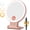 1x/30x Rose Gold, variant on 1X/30X Magnifying Mirror with Light, Double Sided Makeup Mirror with Adjustable 3 Color Light, 2000mAh Rechargeable Lighted Magnifying Mirrors with Tweezer, Foldable Travel Mirror with Rotation