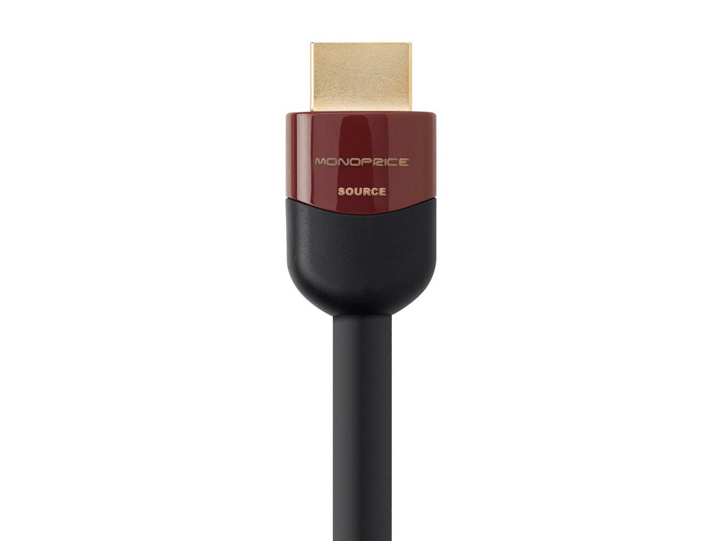 Monoprice HDMI Cable - 25 Feet - Black | High Speed, Active Chipset, 4K@60Hz, HDR, 18 Gbps, CL2 - Cabernet Ultra Series