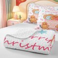 thumbnail image 4 of Manfei Merry Xmas Quilt Full,Modern Christmas Animals Full Bedspread Sets,3pcs,1 Coverlet and 2 Pillowcases, 4 of 7