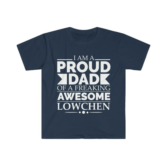 Proud Dad Lowchen Unisex T-shirt S-3XL Dog Dad Owner Father's Day