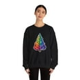 thumbnail image 4 of Christmas Pride: Rainbow Fir-tree Sweatshirt - Crewneck Sweatshirt, 4 of 4