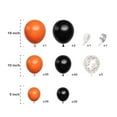 thumbnail image 3 of Halloween Party Balloon Set 148Pcs Orange Black Balloons With Ribbon Glue Dots For Indoor Outdoor Party Decorations, 3 of 8