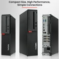 thumbnail image 4 of Restored Lenovo ThinkCentre M800/M900 Desktop Computer PC, Intel Quad Core i5-6500 upto 3.60GHz, 16GB DDR4 Ram, 512GB SSD, Built-in Wi-Fi , BTO Keyboard & Mouse, Windows 11 Pro (Refurbished), 4 of 8