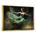 thumbnail image 2 of Designart "Chronicle Of Kathak Dance I" Dance Floater Framed Canvas Art Print, 2 of 5