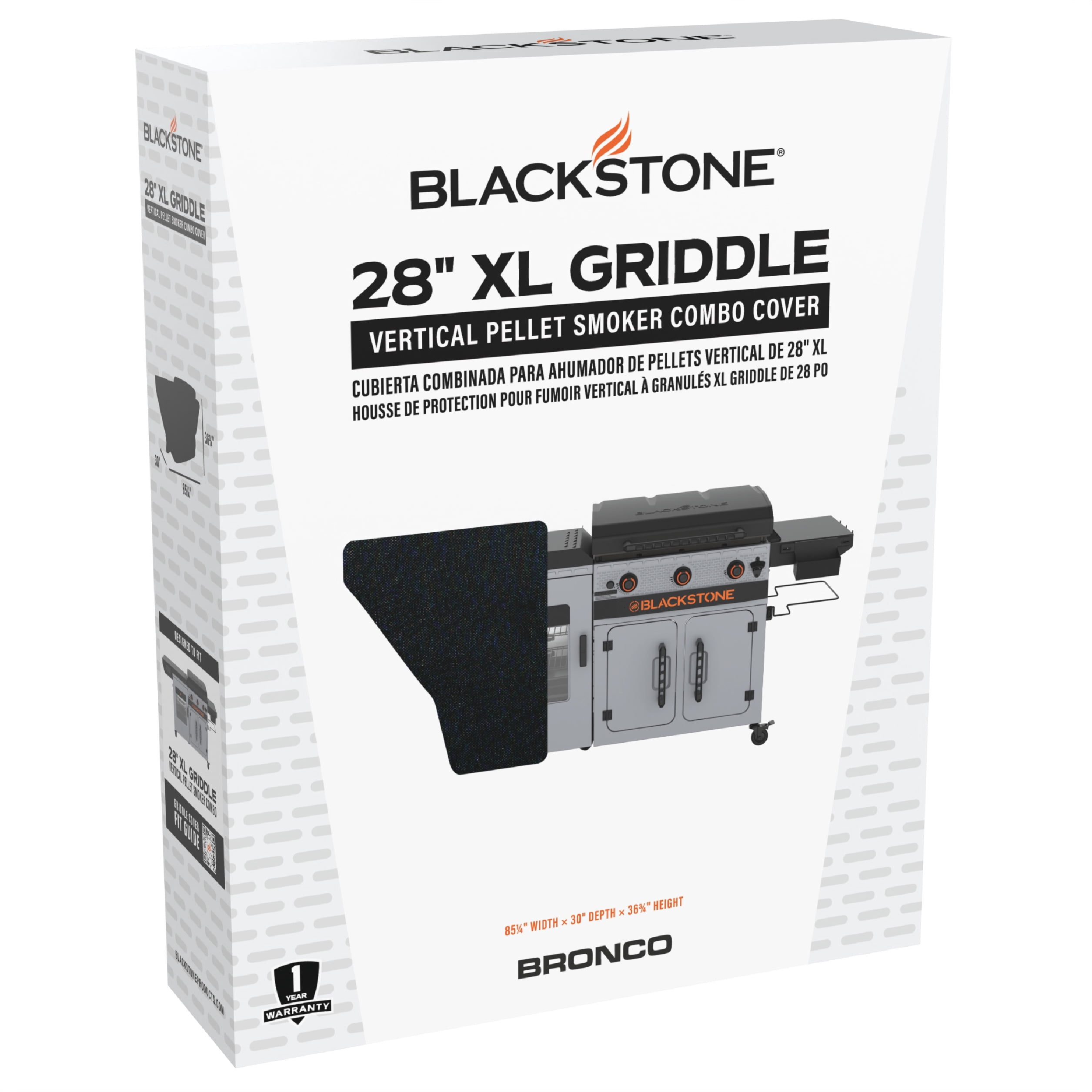 Blackstone Bronco 28” XL Griddle and Vertical Smoker Pellet Grill Cover