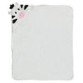 thumbnail image 4 of Luvable Friends Baby Unisex Cotton Animal Face Hooded Towel, Zebra, One Size, 4 of 4
