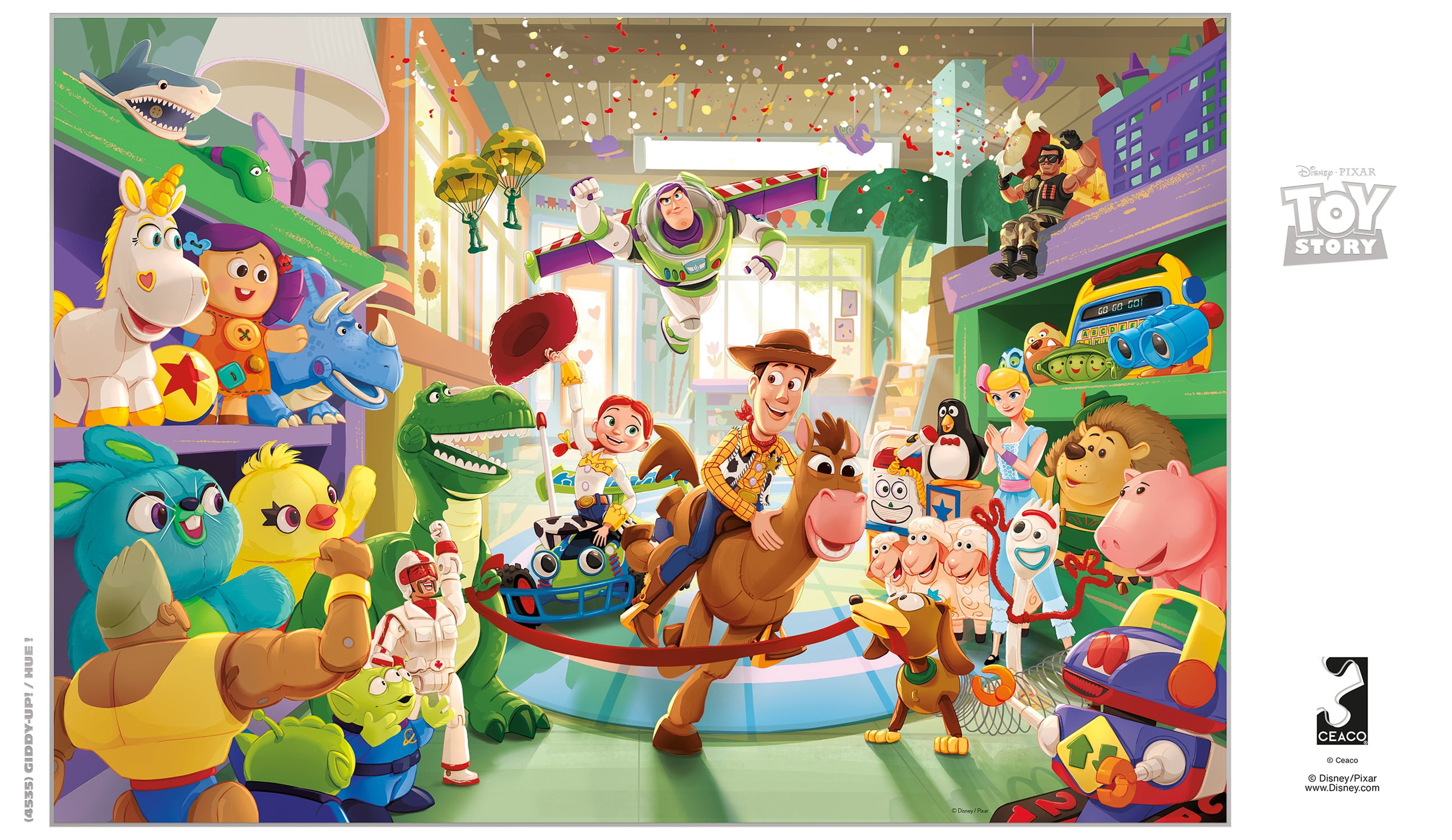 Buffalo Games Disney Pixar Toy Story Giddy Up 2000-Piece Interlocking Jigsaw Puzzle for Adults Ages 14+
