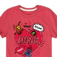 thumbnail image 3 of Marvel - Valentines Scribble - Toddler And Youth Short Sleeve Graphic T-Shirt, 3 of 5