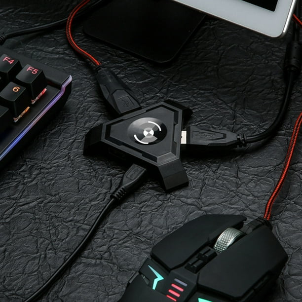 Gwong Electrónica Treamgle Teléfono Bluetooth-Compatible Keyboard Mouse Converter Adapter para iOS Android