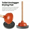 thumbnail image 4 of ACDANC Toilet Plunger Bathroom Tray Drying Mat,Bathroom Organizers Toilet Plunger Holder Restroom Organizer Supplies Keeps Plunger Clean Pads for Toilet Sink Plungers, 4 of 7