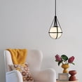 thumbnail image 4 of 83677BK Lark Colby - 15W 1 LED Small Pendant-18.75 Inches Tall and 11.25 Inches Wide-Black Finish, 4 of 12
