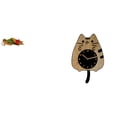 thumbnail image 1 of Estatua de José,Estatua de José durmiendo Estatuilla religiosa,Reloj de pared,Reloj de pared decorativo con diseño de gato para sala de estar,silencioso,Reloj de pared de madera con, 1 of 8