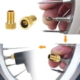 thumbnail image 2 of Adaptador de válvula de bicicleta de latón de primera calidad, convertidor de válvula de bicicleta con anillo de sellado, válvula Presta a válvula Schrader dorada, 10 Uds., 2 of 4