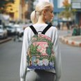 thumbnail image 7 of FORMRS Mini Backpack Purse for Women Quilted Travel Daypack Casual Shoulder Bag, Floral Vase, 7 of 7