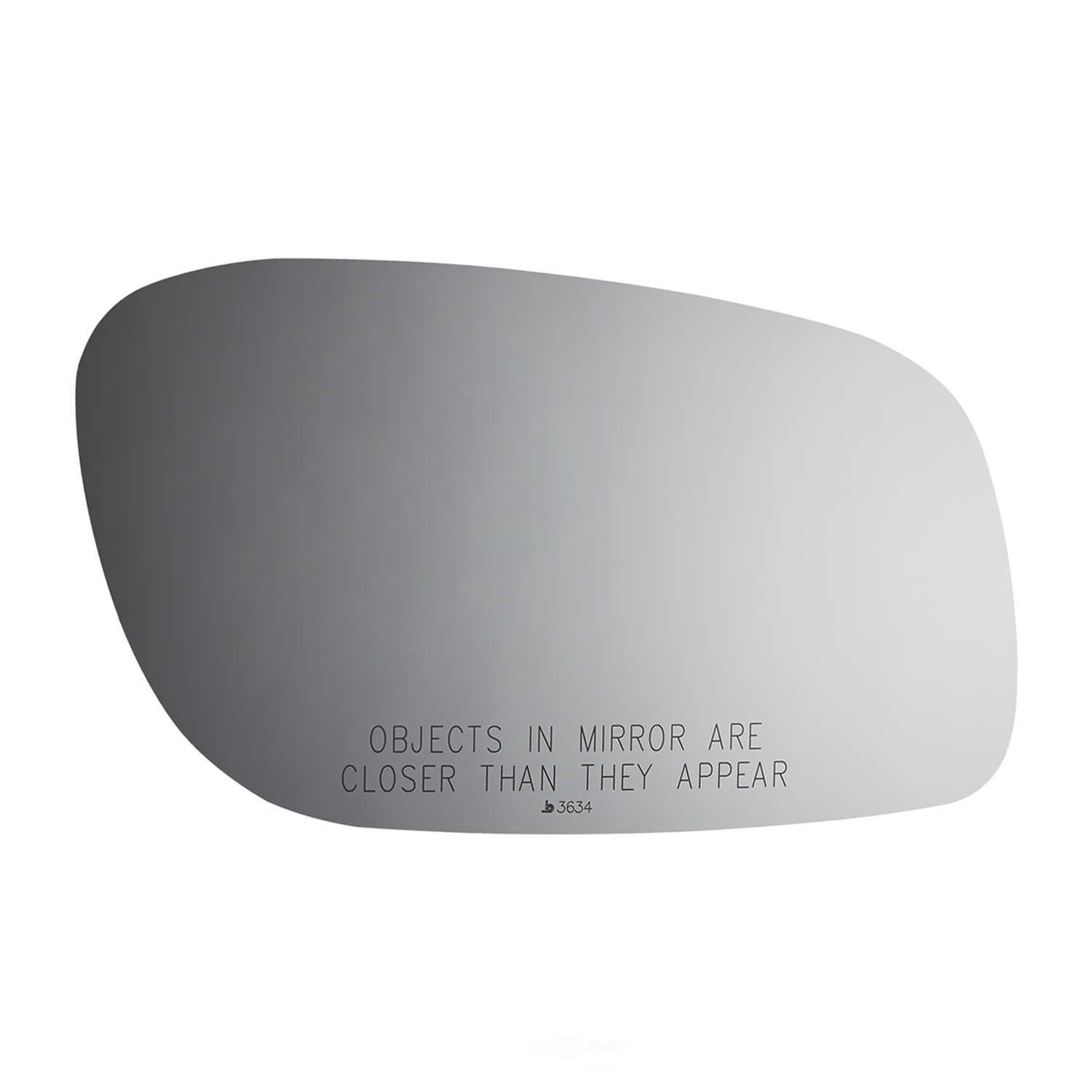 Burco Side View Mirror Replacement Glass - Clear Glass - 3634