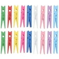thumbnail image 1 of SHISUYAN 40pcs 2.9 Inch Wooden Clothespins Clothes Pegs (Random Color), 1 of 8