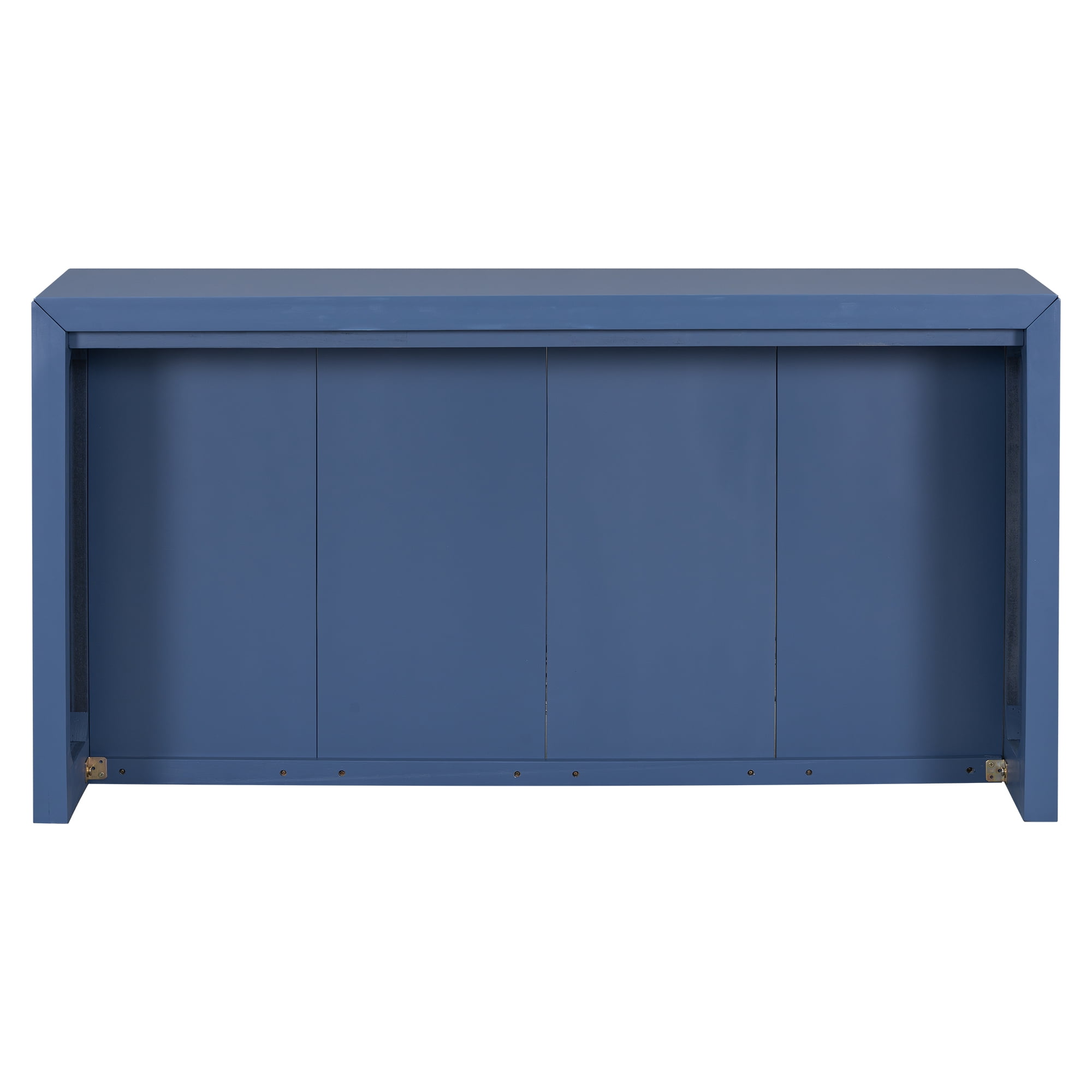 Aukfa Long Console Table, Wood Sofa Table or Living Room, Hallway,Blue