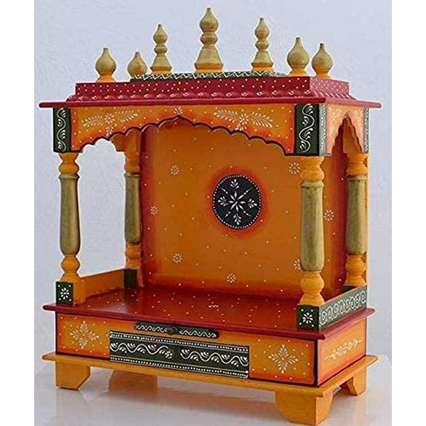 Homecrafts LED Light Home Temple/Pooja Mandir/Wooden Temple/Temple for