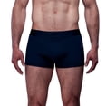 thumbnail image 2 of Boxer Corto Para Hombre Ajustado De Algodón Pima y Tela Spandex Unbranded Co  Short Trunk Navy Blue 2XL (41 44), 2 of 6