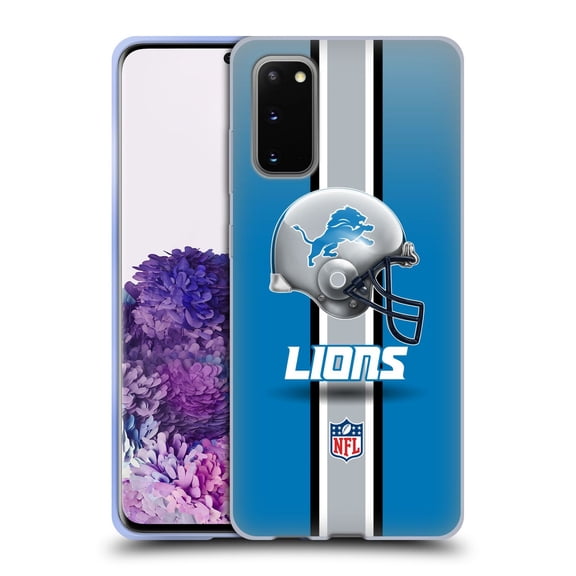 Head Case Designs NFL Detroit Lions Logo Helmet Soft Gel Case for Samsung Galaxy S20 / S20 5G