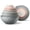 Grey/Pink Diamond, variant on Mixing Bowls with Lids - 12 Piece Plastic Nesting Bowls Set includes 6 Prep Bowls and 6 Lids, Diamond Design - Microwave Safe, Pink and Grey